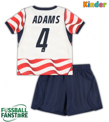 Vereinigte Staaten Tyler Adams #4 Replik Heimtrikot Kinder WM 2026 Kurzarm (+ Kurze Hosen)